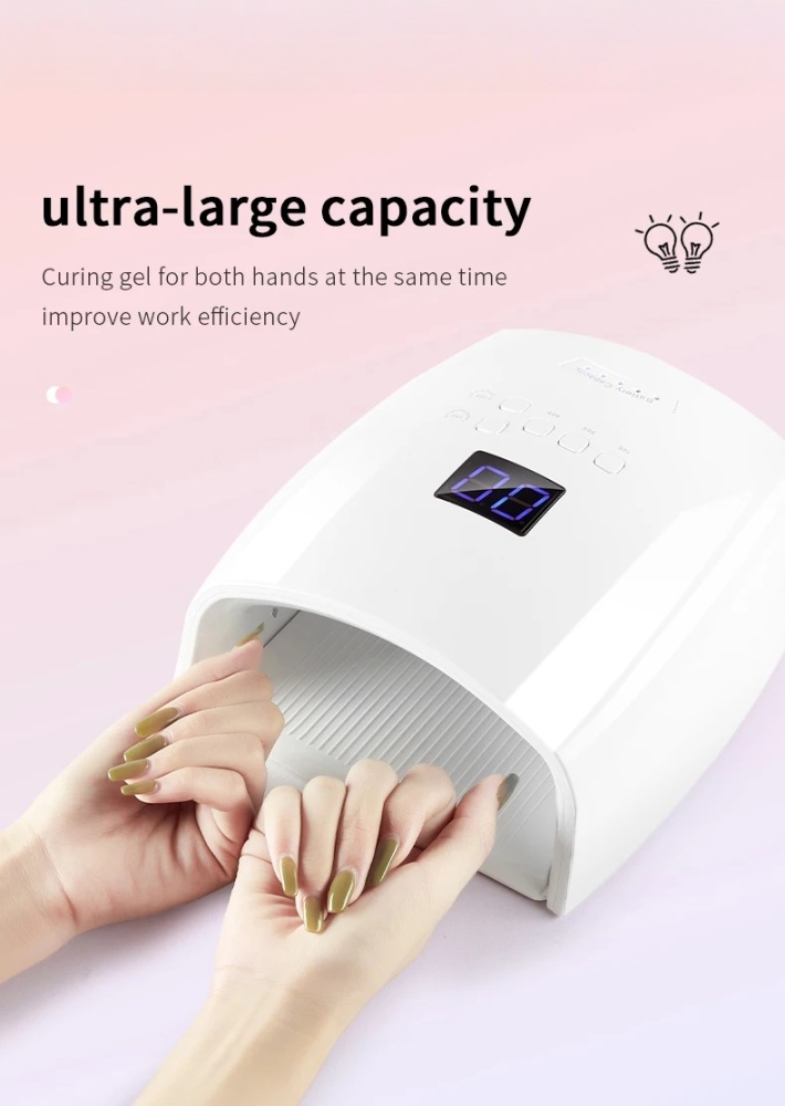 Rechargeable High Power Mini UV LED Nail Lamp 66W Cordless Drying Gel Polish Professional Nail Art Salon Home Use Plastic