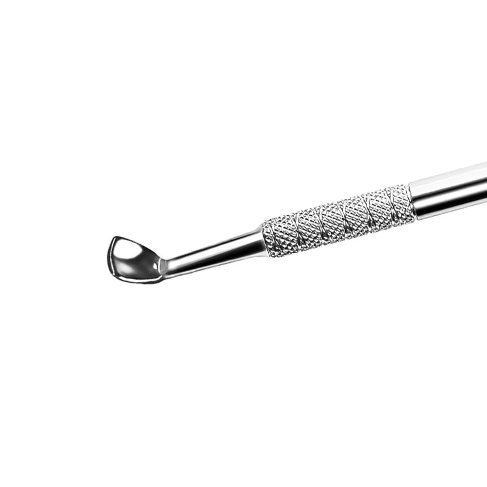 Double-Ended Cuticle Pusher Tool | Spoon Head & Loop Nail Cleaner for Professional Manicure, Cuticle Care & Salon Wholesale