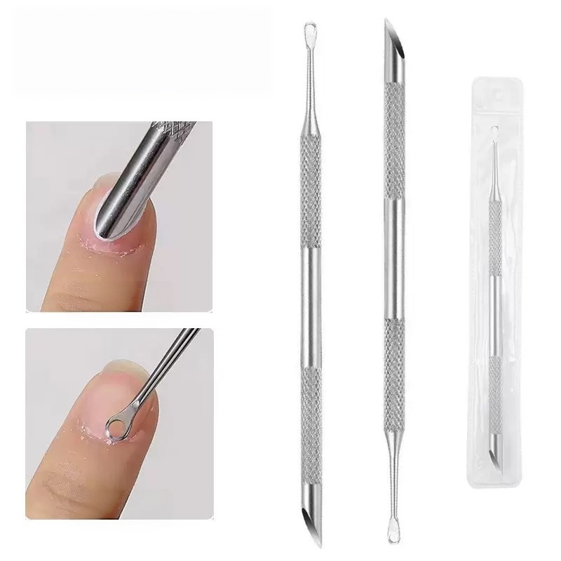 Double-Ended Metal Orange Stick | Stainless Steel Cuticle Pusher & Nail Cleaning Tool for Manicure, Salon & Wholesale