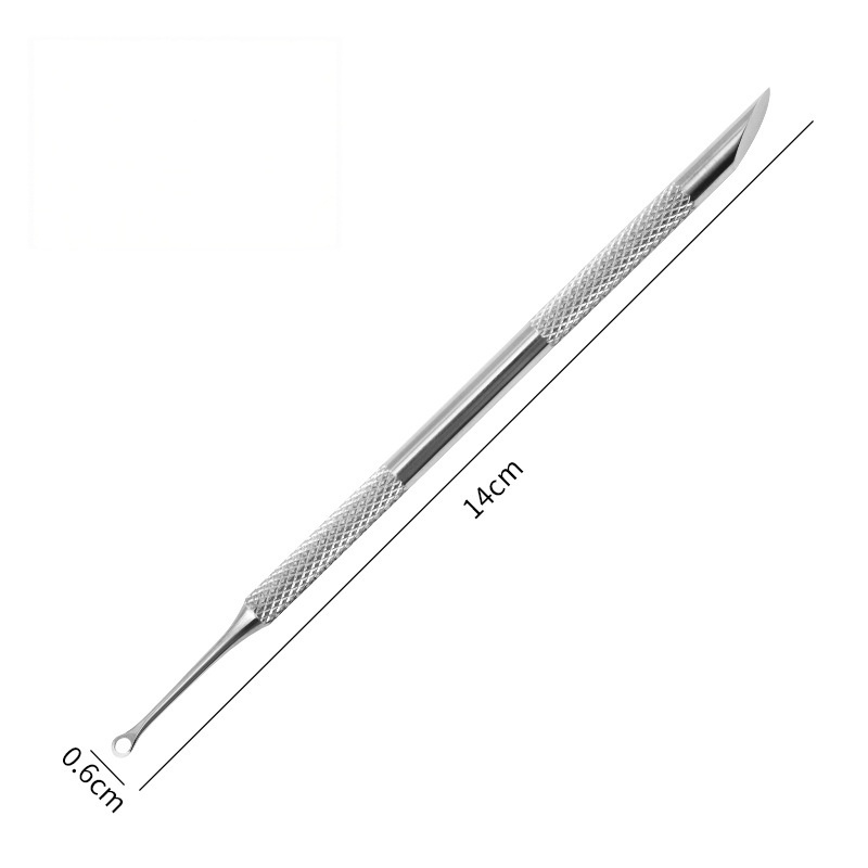 Double-Ended Metal Orange Stick | Stainless Steel Cuticle Pusher & Nail Cleaning Tool for Manicure, Salon & Wholesale