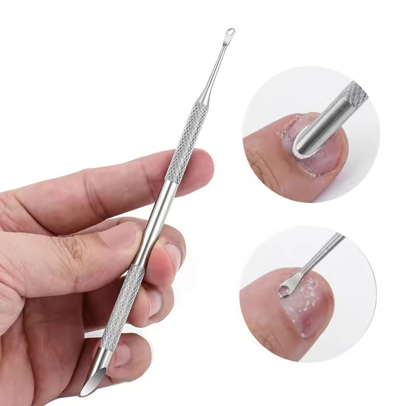 Double-Ended Metal Orange Stick | Stainless Steel Cuticle Pusher & Nail Cleaning Tool for Manicure, Salon & Wholesale