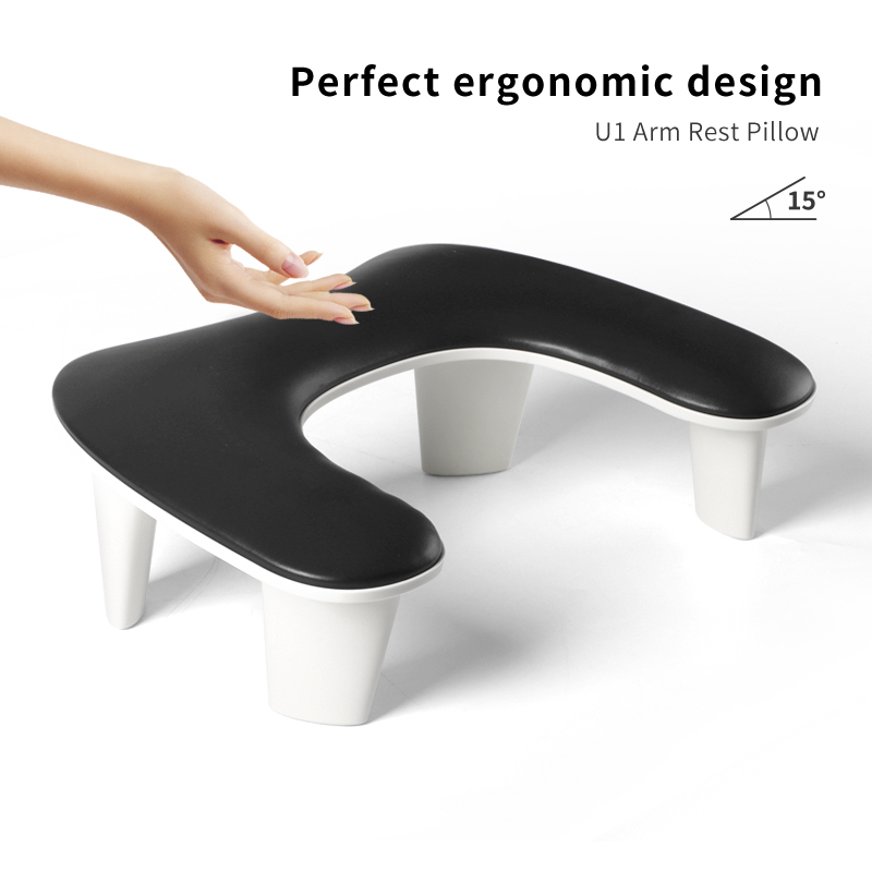 PU Manicure Arm Rest Cushion Nail Salon Hand Rest, Custom Color Nail Table Hand Support