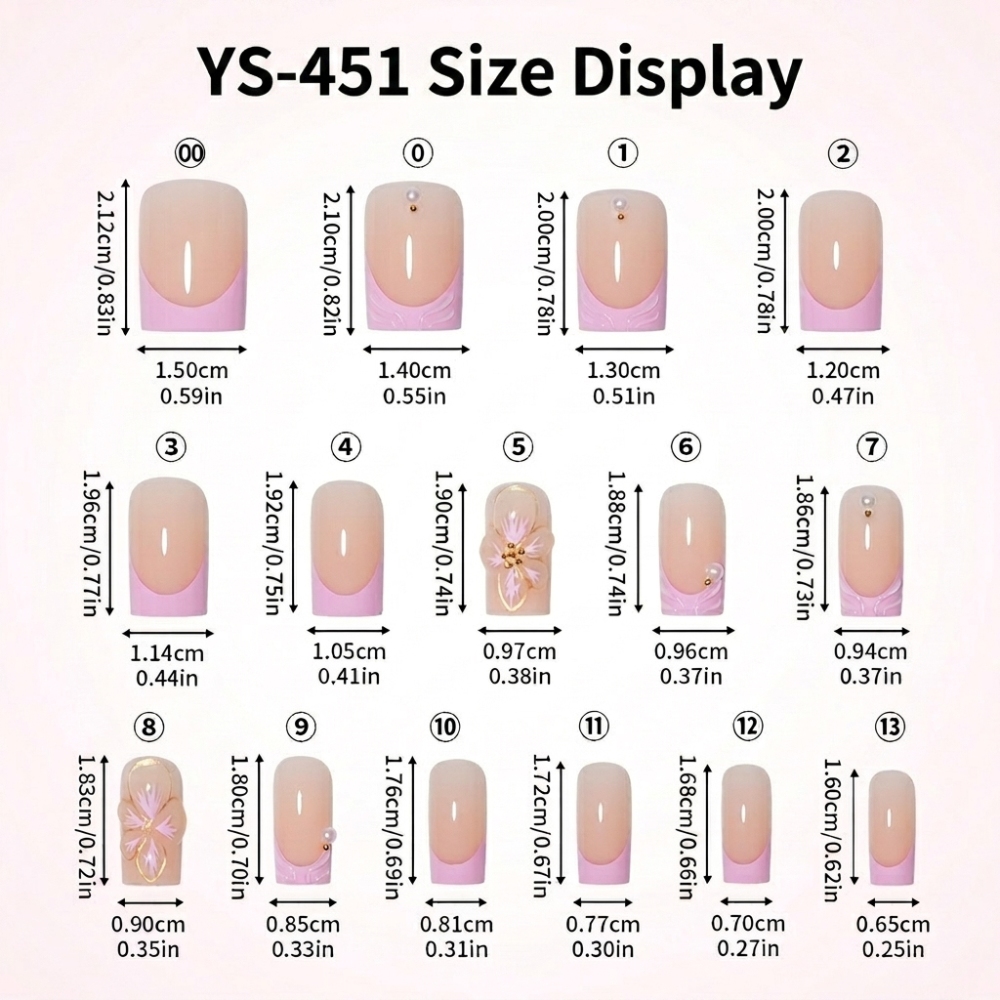 3D Y2K Press-On Nails with Handmade Cherry & Floral Decorations