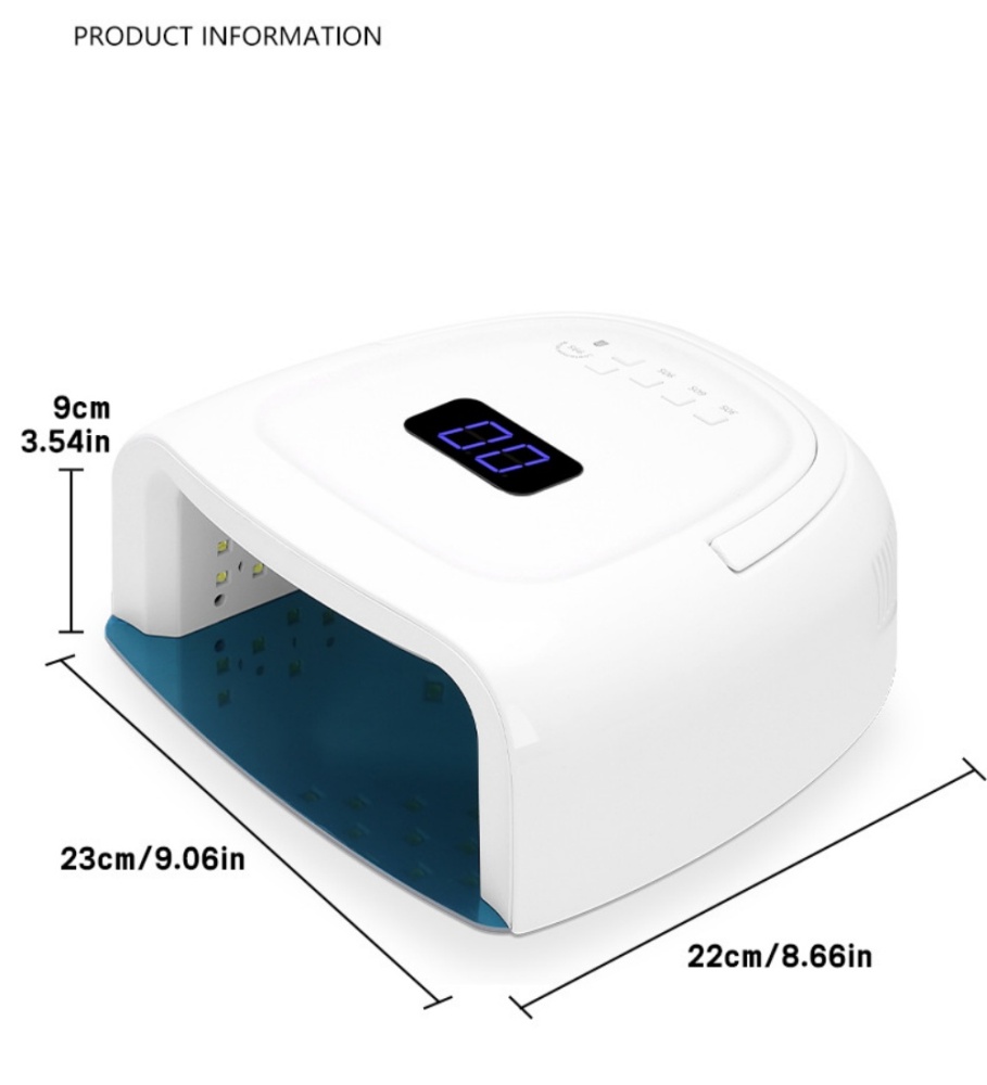 Cordless Rechargeable UV LED Nail Lamp | LCD Display
