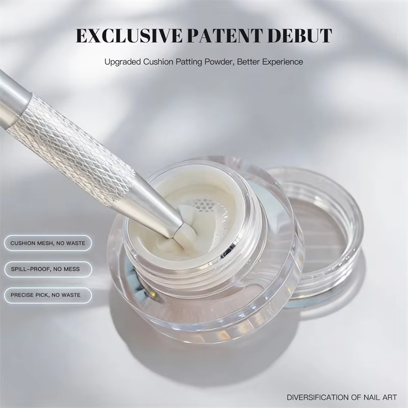 PaiPai Air Cushion Aurora Nail Powder with Sheer Iridescent Mermaid Effect