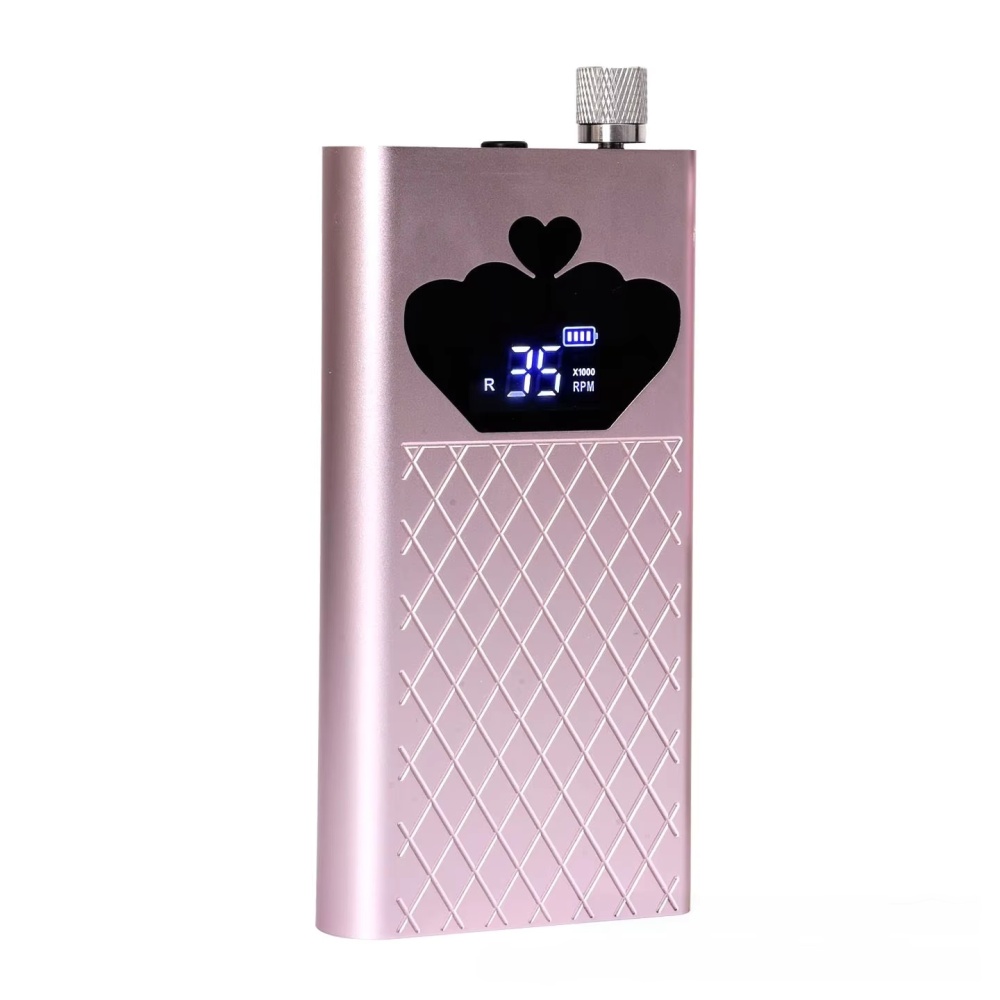 35000RPM Rechargeable Portable Nail Drill Machine, Professional Electric Nail File with Butterfly LED Display, Forward & Reverse Rotation for Salon & Home Manicure Pedicure