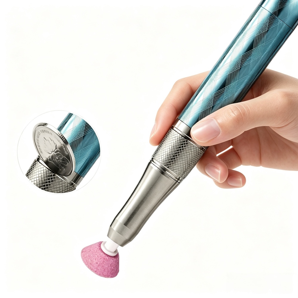 35000RPM Rechargeable Portable Nail Drill Machine, Professional Electric Nail File with Butterfly LED Display, Forward & Reverse Rotation for Salon & Home Manicure Pedicure