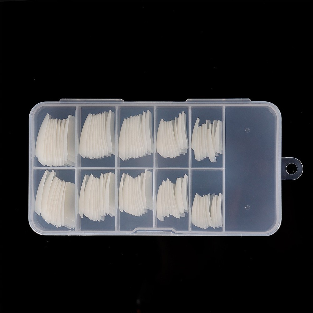 Wholesale Clear Natural Square Nail Tips 100PCS 10 Sizes Professional Acrylic Nail Extensions