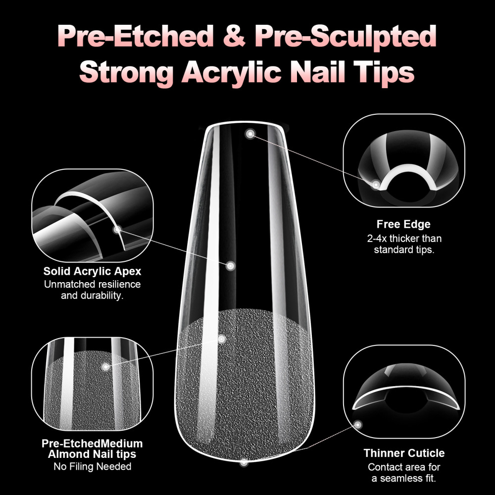 Wholesale 12 Styles Soft Gel Nail Tips Hang Pack 120PCS 12 Sizes Semi-Frosted No Buff Salon Nail Extensions