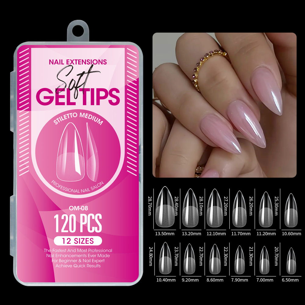 12-Style Soft Gel Nail Tips