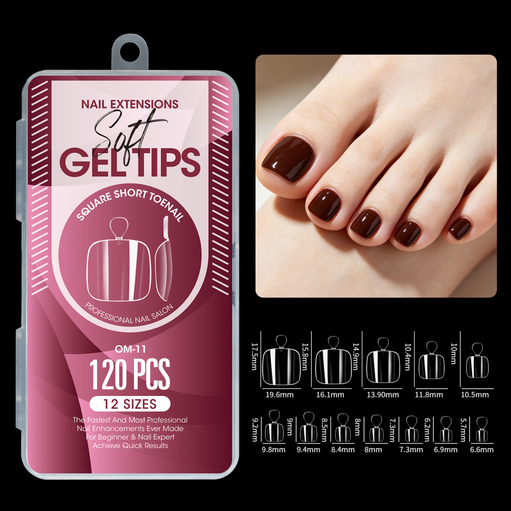 12-Style Soft Gel Nail Tips