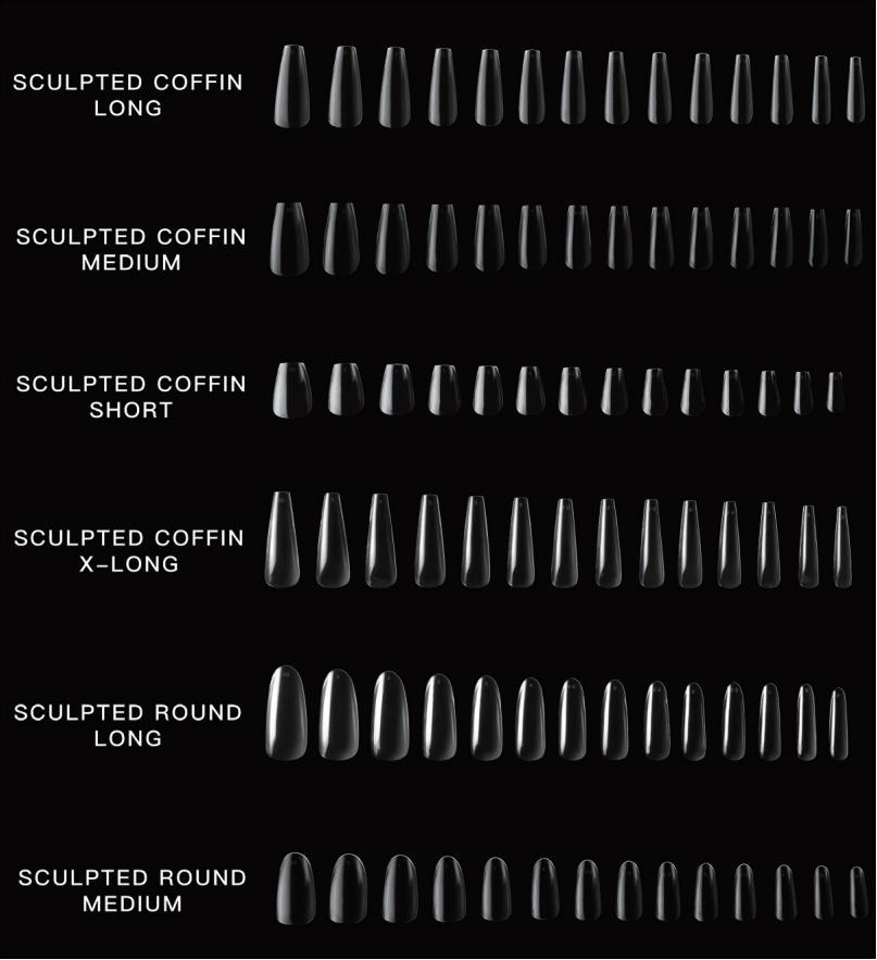 Wholesale 6 Styles Natural Nail Extensions 602PCS 14 Half Sizes PMMA Almond Square Stiletto Salon Grade Nail Tips
