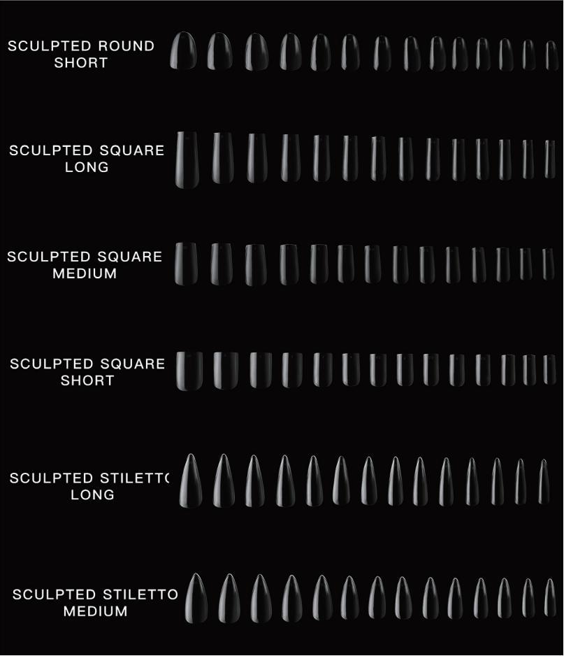 Wholesale 6 Styles Natural Nail Extensions 602PCS 14 Half Sizes PMMA Almond Square Stiletto Salon Grade Nail Tips