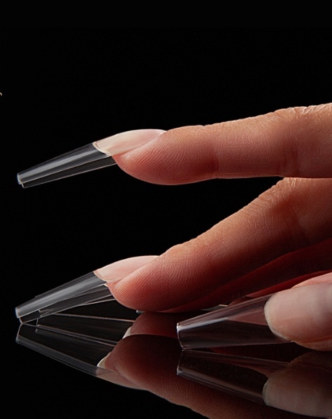 Wholesale 6 Styles Natural Nail Extensions 602PCS 14 Half Sizes PMMA Almond Square Stiletto Salon Grade Nail Tips