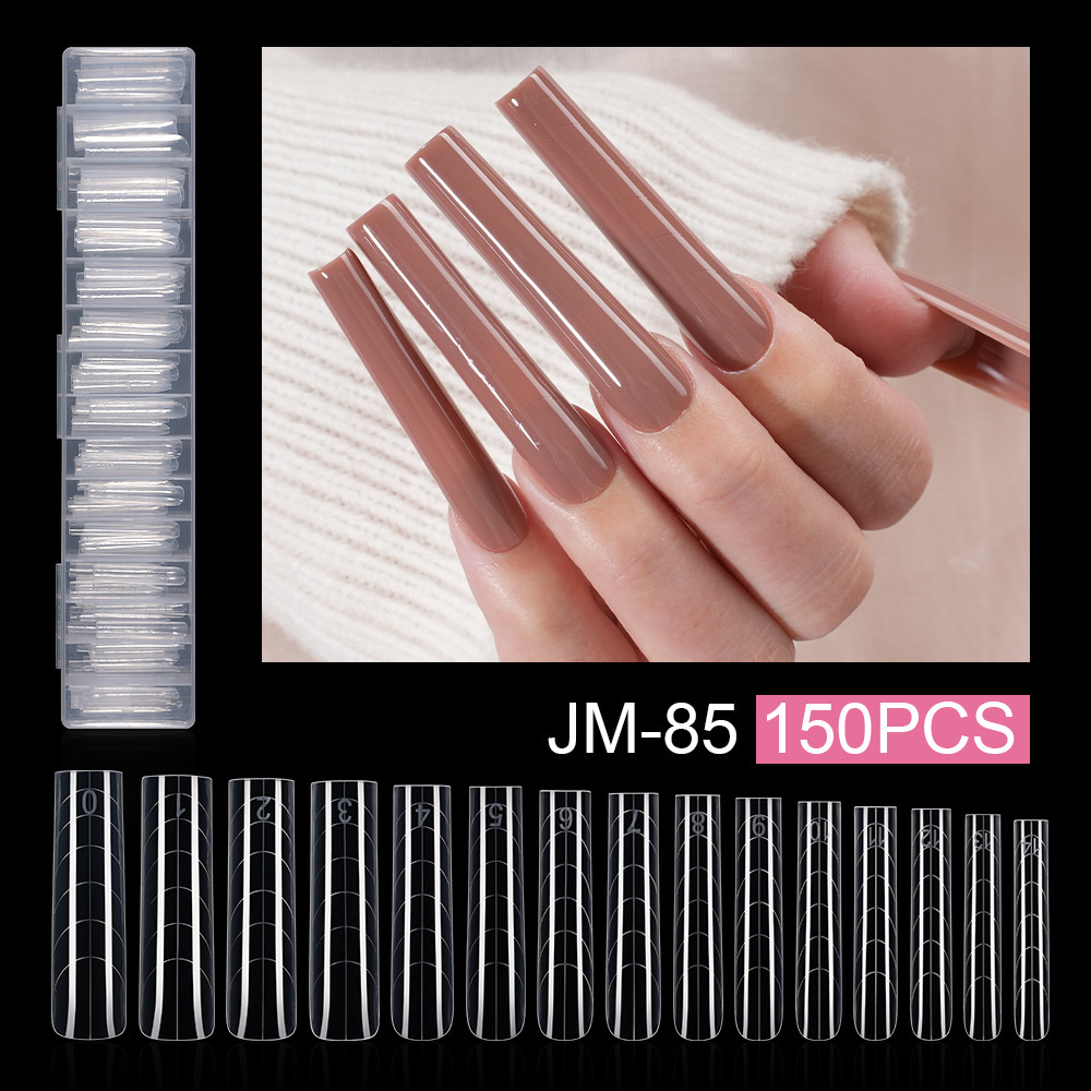 Wholesale XXL Dual Forms with Guide Lines 150PCS 15 Sizes 3 Shapes Clear Gel Nail Extension Molds