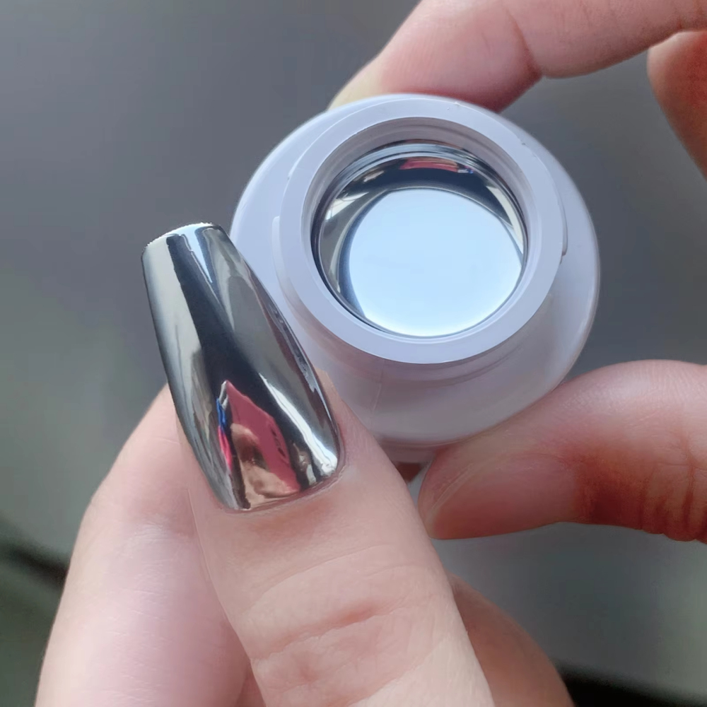 5g Ultra Shiny Metallic Paint Gel Polish Silver Mirror Gel Nail Polish Flower Drawing Lines French Nails Painting Drawing UV Gel