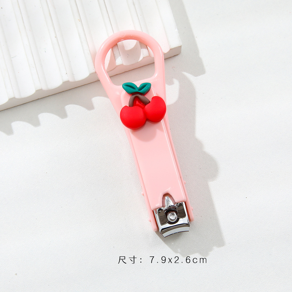 Cute Cartoon Fruit Mini Nail Clippers Stainless Steel Nail Cutter for Kids and Manicure