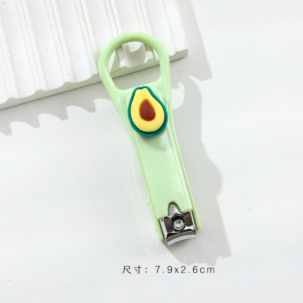 Cute Cartoon Fruit Mini Nail Clippers Stainless Steel Nail Cutter for Kids and Manicure