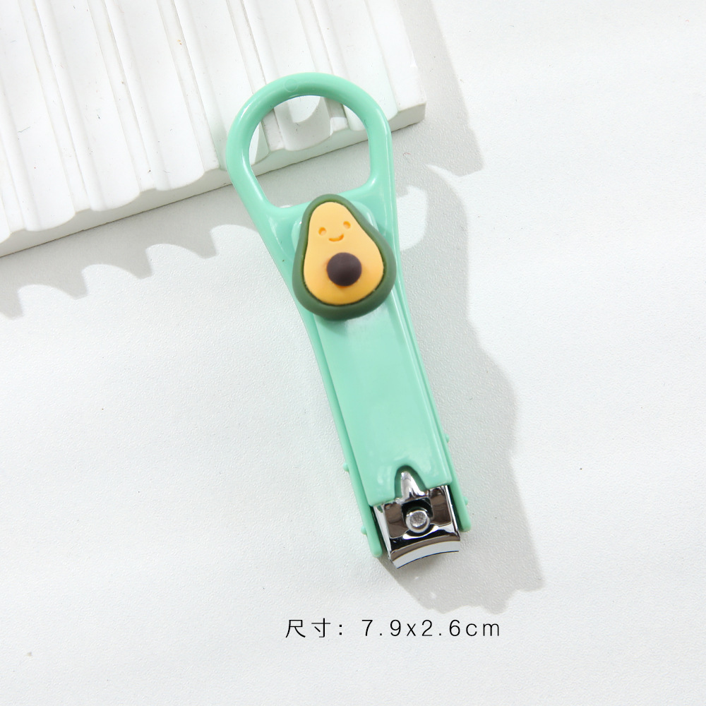 Cute Cartoon Fruit Mini Nail Clippers Stainless Steel Nail Cutter for Kids and Manicure