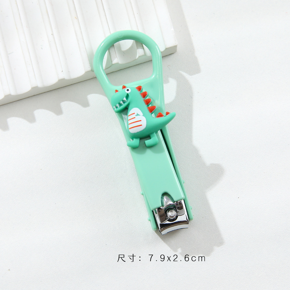 Cute Cartoon Fruit Mini Nail Clippers with Built-in Spring Stainless Steel