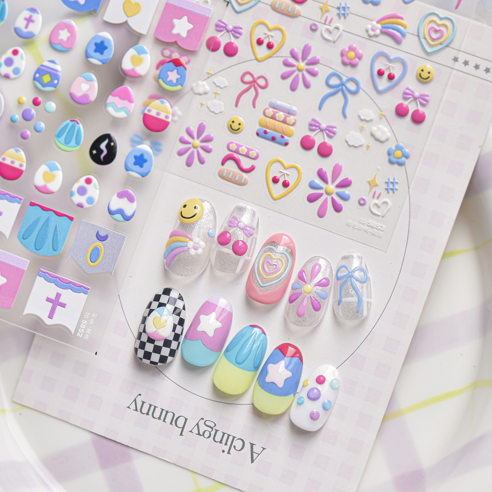 Macaron Jelly Nail Art Stickers