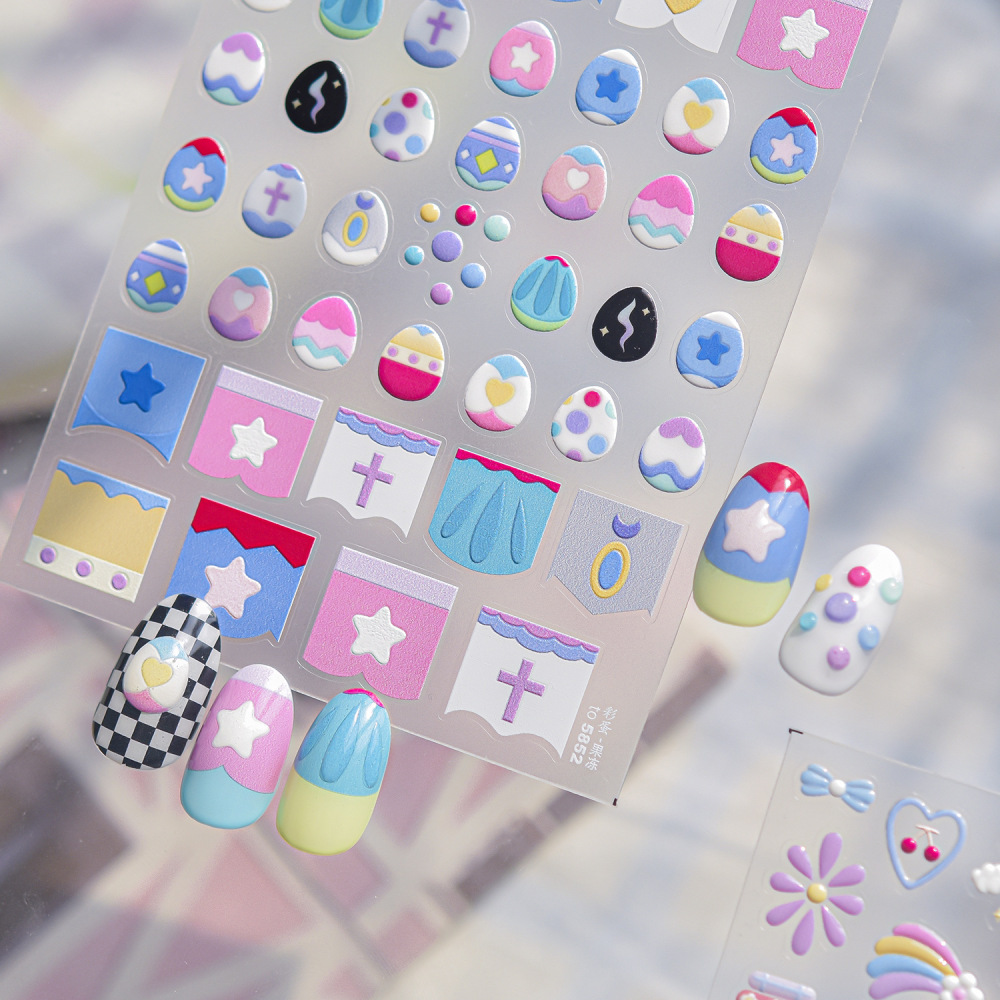 Macaron Jelly Nail Art Stickers