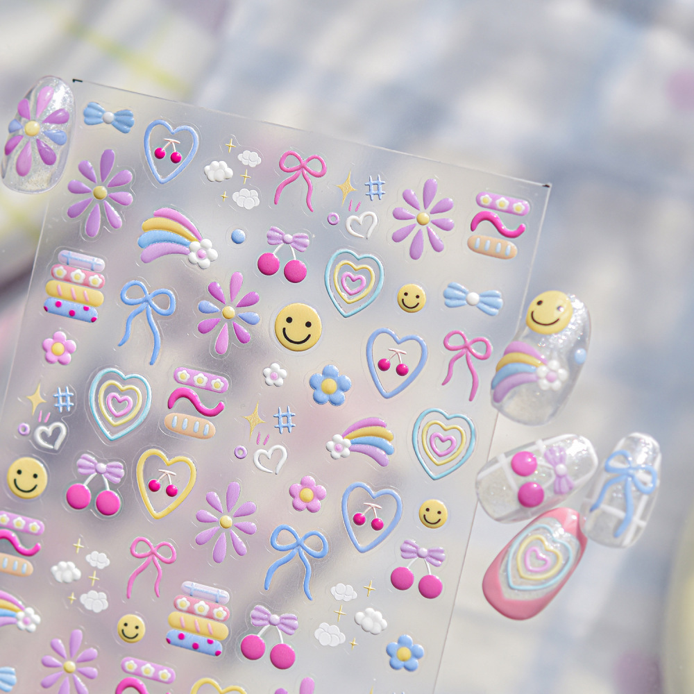 Macaron Jelly Nail Art Stickers