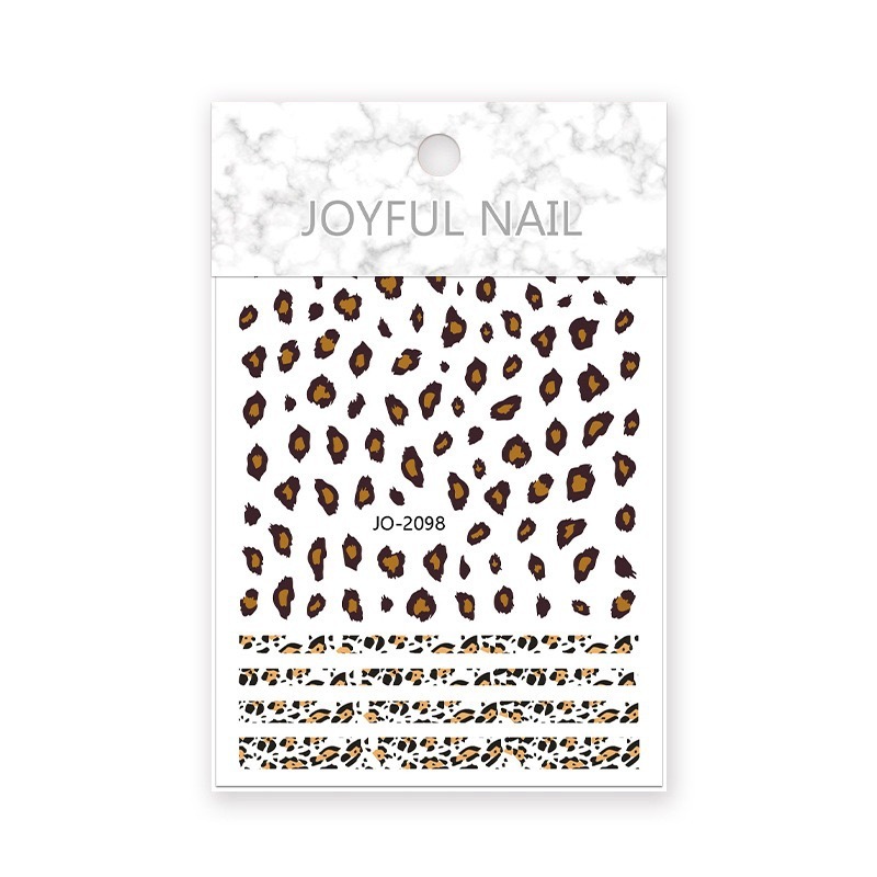 Leopard Print Nail Art Stickers