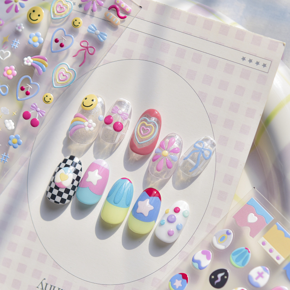 Macaron Jelly Nail Art Stickers