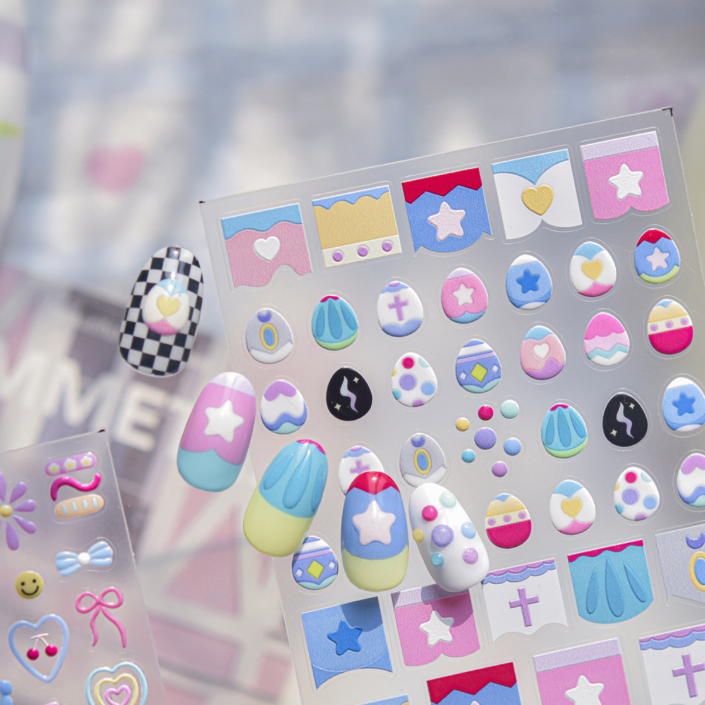 Macaron Jelly Nail Art Stickers