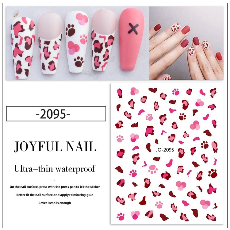 Leopard Print Nail Art Stickers