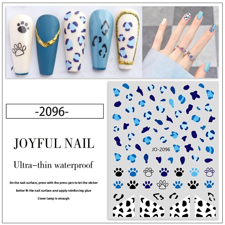 Leopard Print Nail Art Stickers