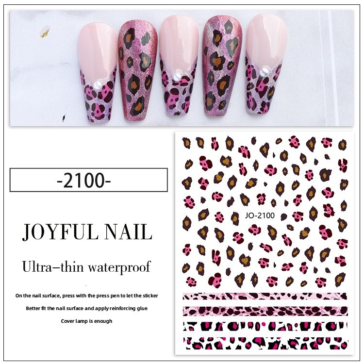 Leopard Print Nail Art Stickers