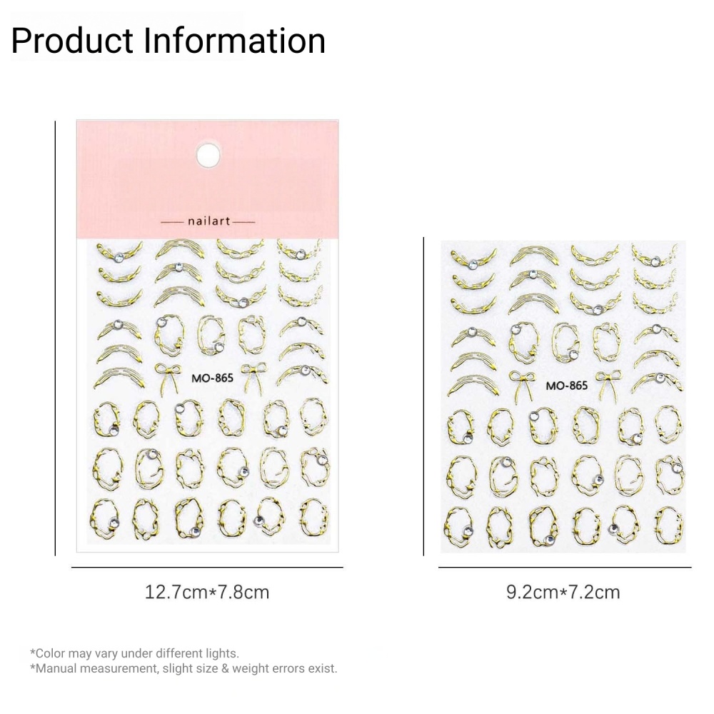 Baroque Gem 3D Nail Art Stickers