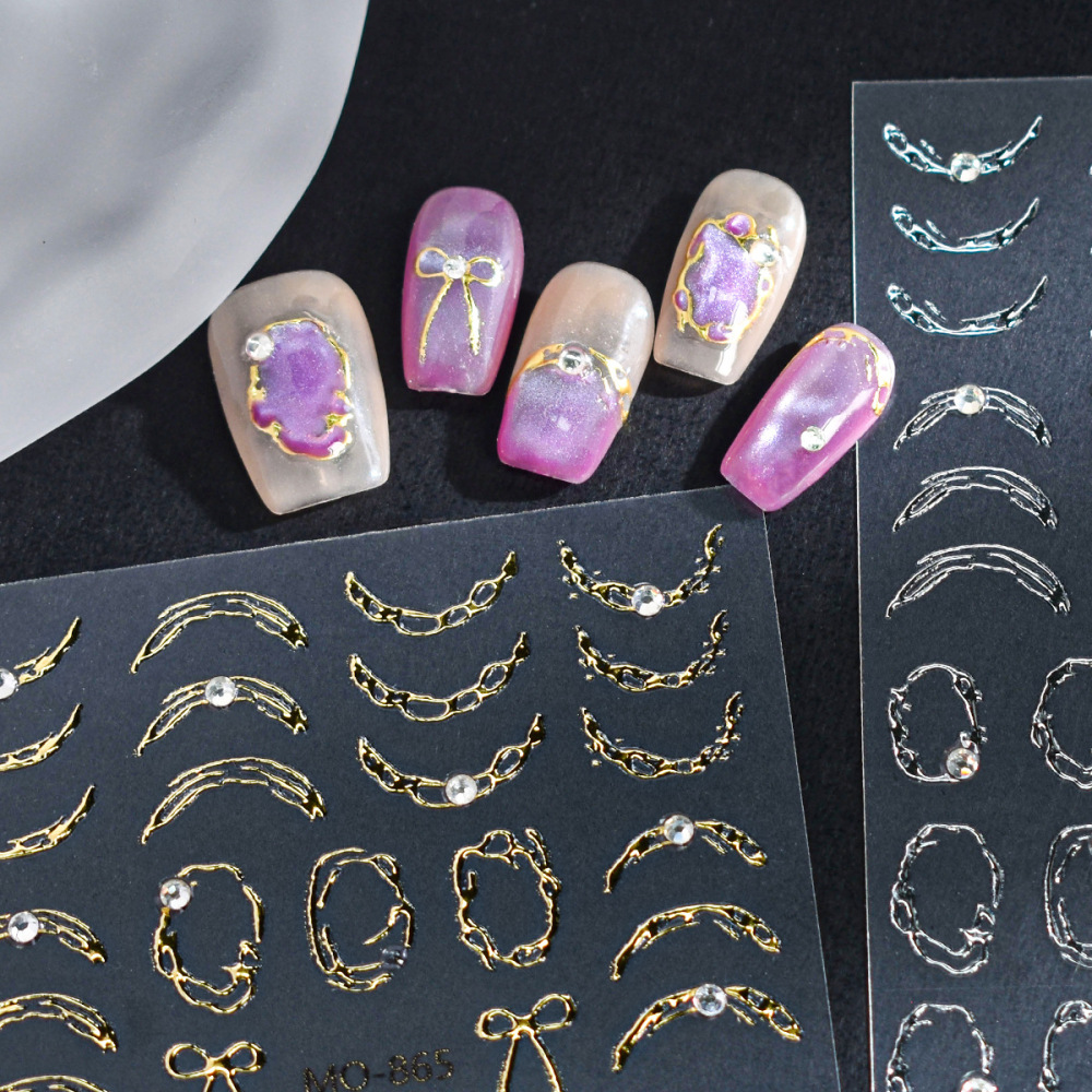 Baroque Gem 3D Nail Art Stickers