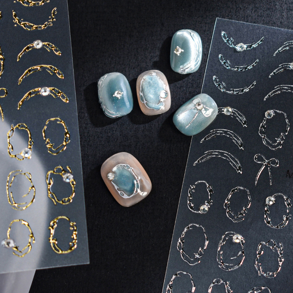Baroque Gem 3D Nail Art Stickers
