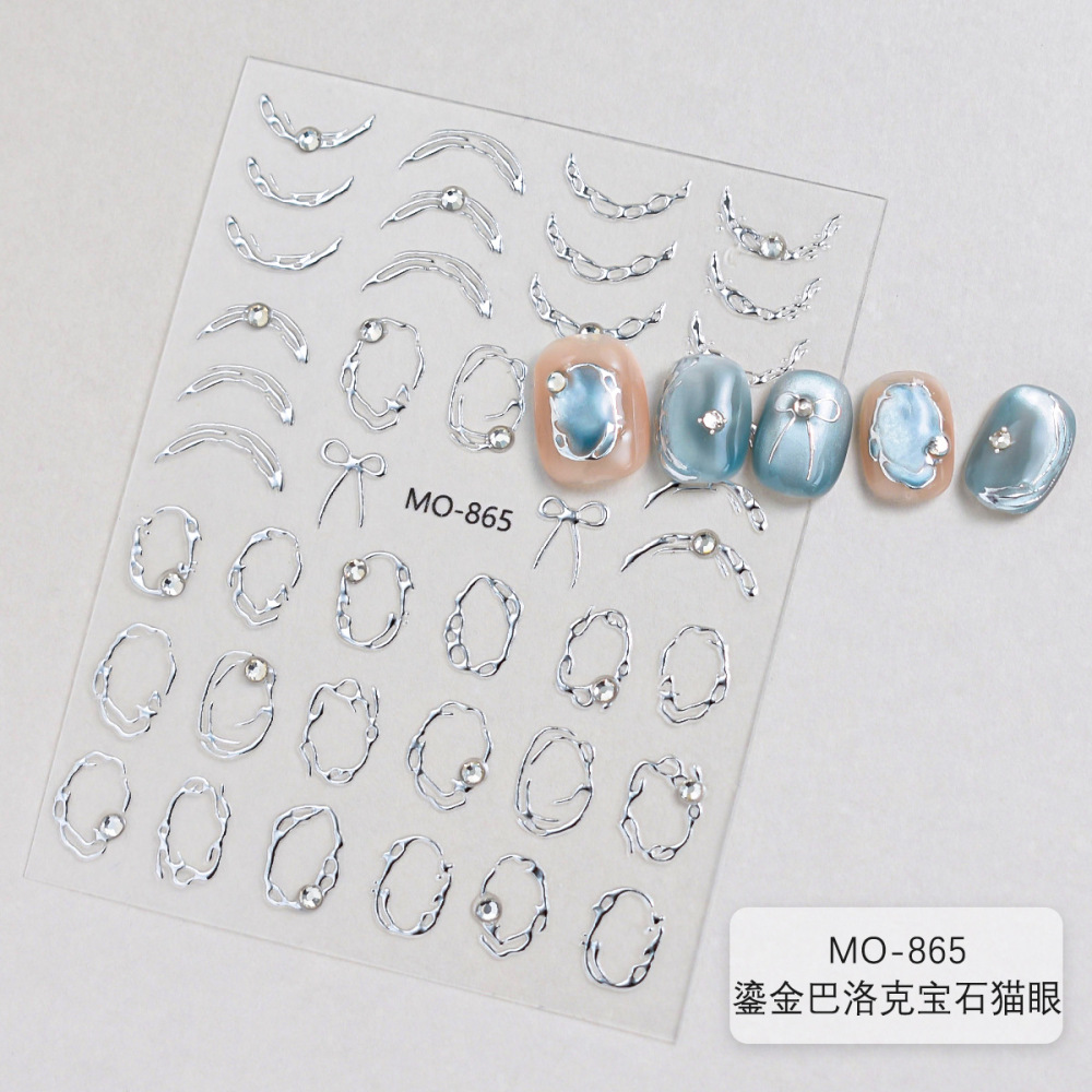 Baroque Gem 3D Nail Art Stickers