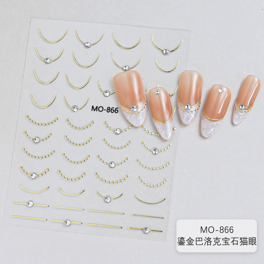 Baroque Gem 3D Nail Art Stickers