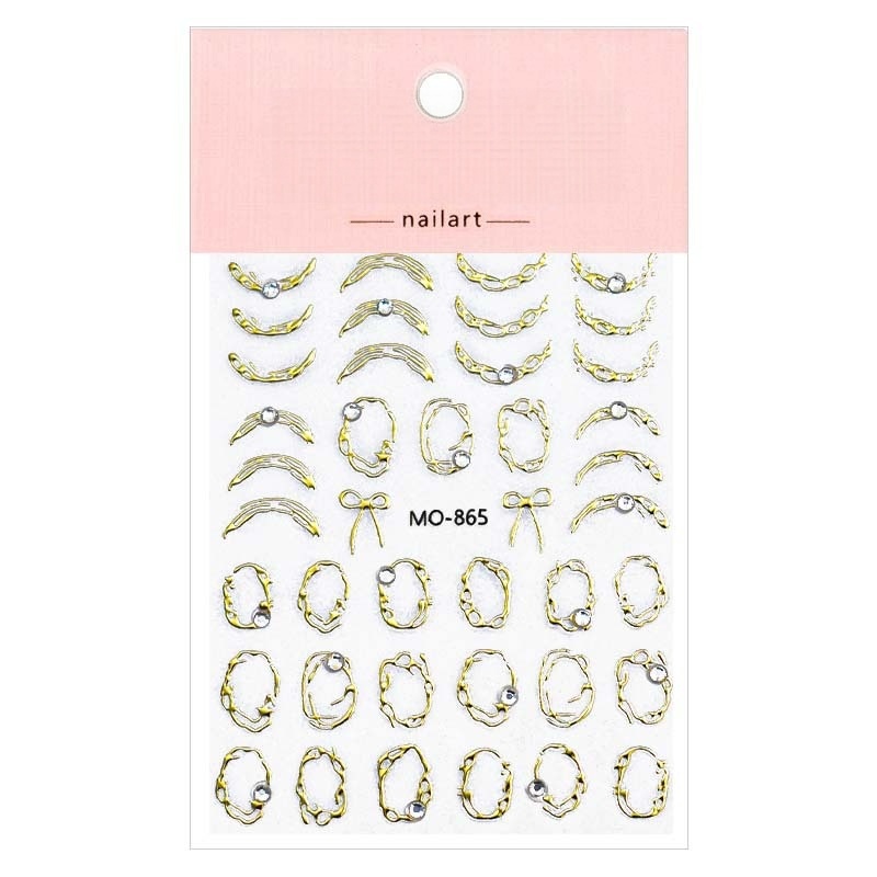 Baroque Gem 3D Nail Art Stickers