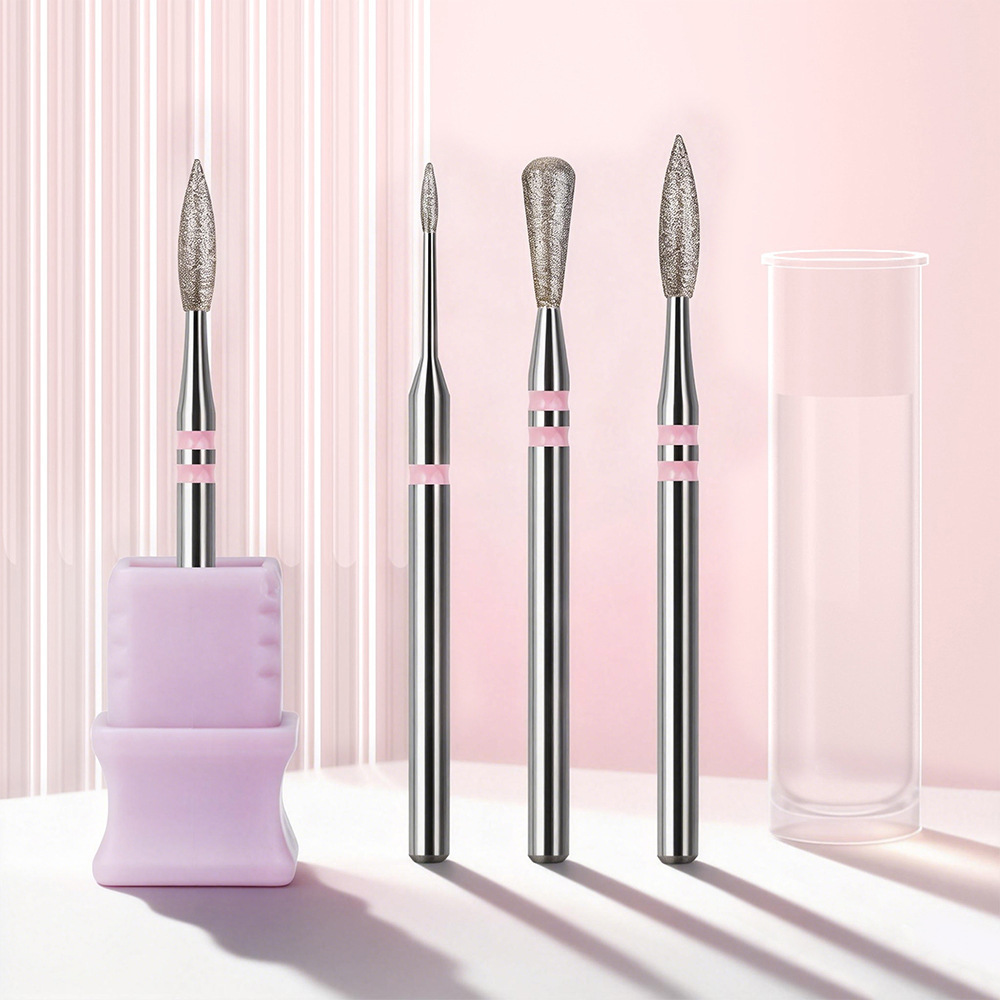 Diamond Nail Drill Bits 3 Sizes for Cuticle Work