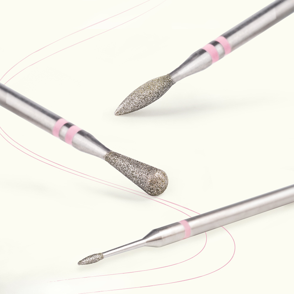 Diamond Nail Drill Bits 3 Sizes for Cuticle Work