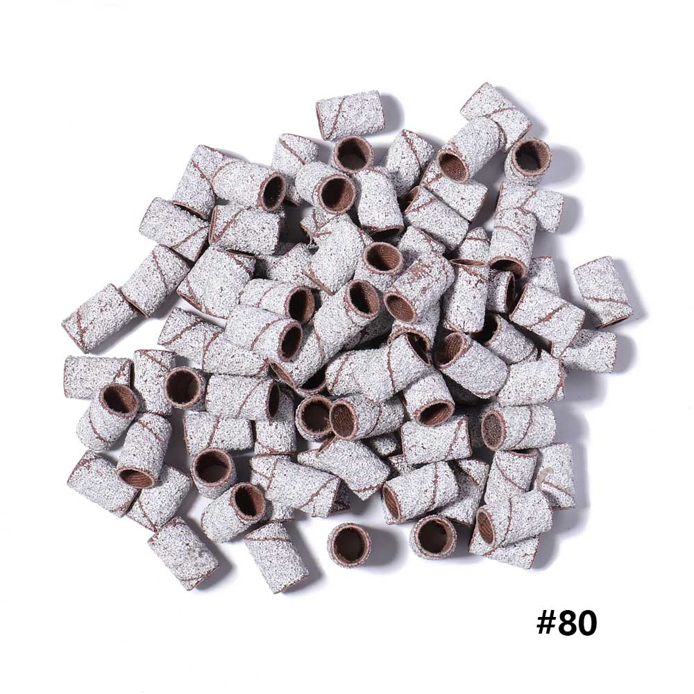 Nail Drill Sanding Bands Multiple Grits 100pcs