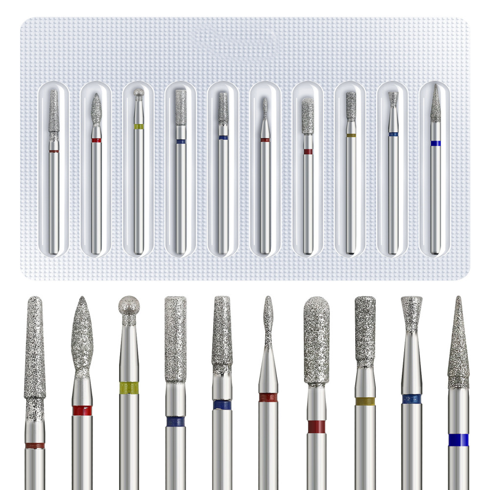 Russian Manicure Tungsten Carbide Nail Drill Bit Set
