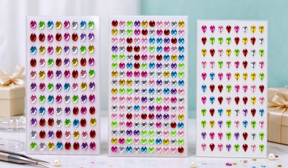 Self-Adhesive Acrylic Gem Stickers