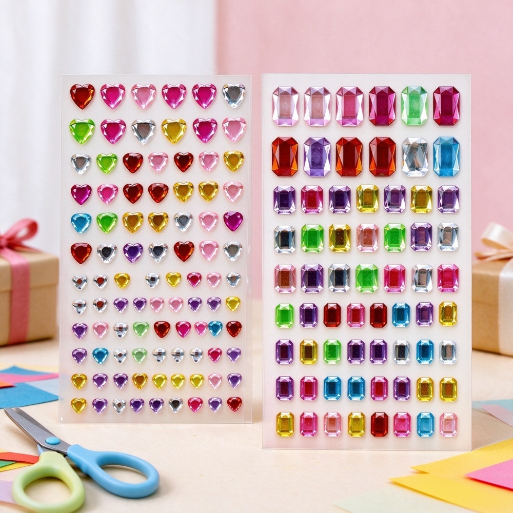 Self-Adhesive Acrylic Gem Stickers