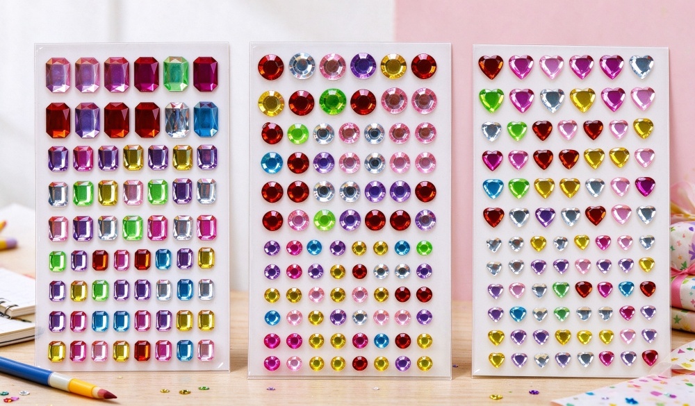 Self-Adhesive Acrylic Gem Stickers