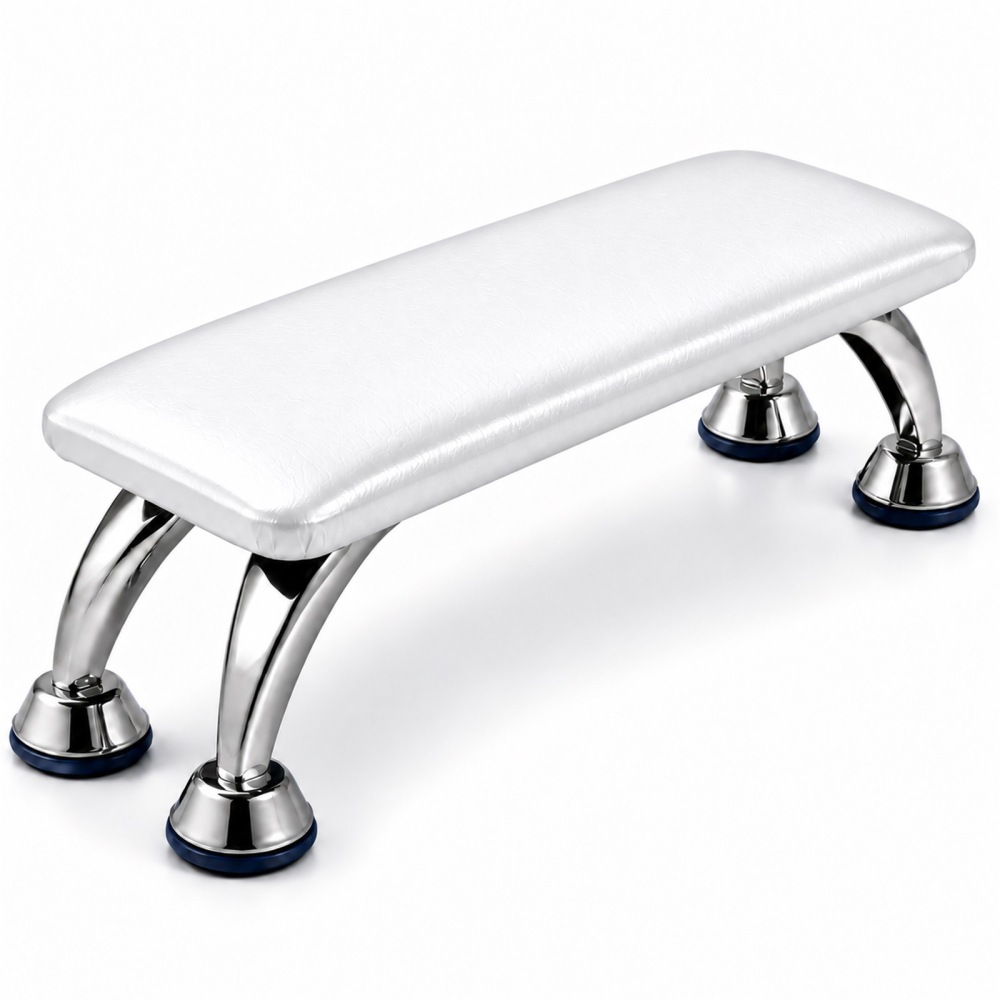 PU Leather Nail Hand Rest with Metal Legs