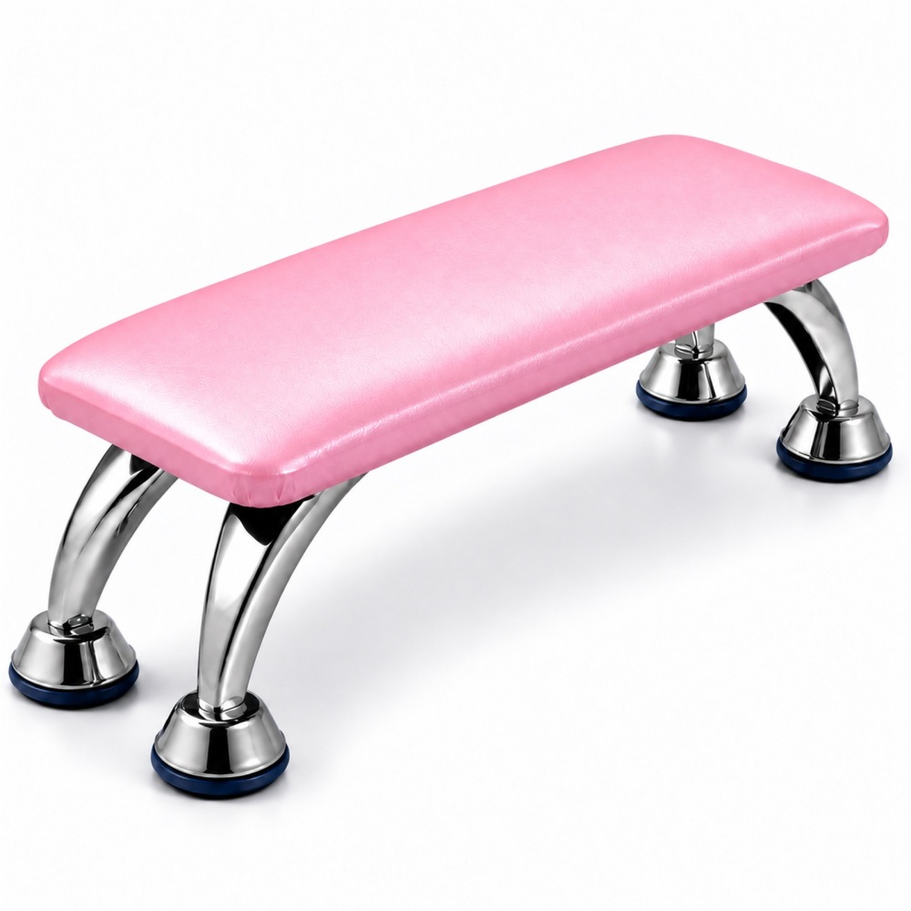 PU Leather Nail Hand Rest with Metal Legs