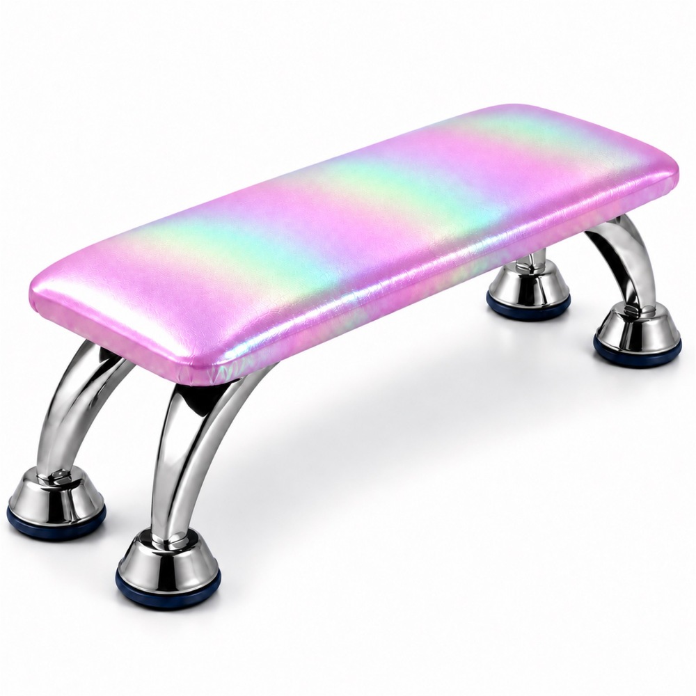 PU Leather Nail Hand Rest with Metal Legs