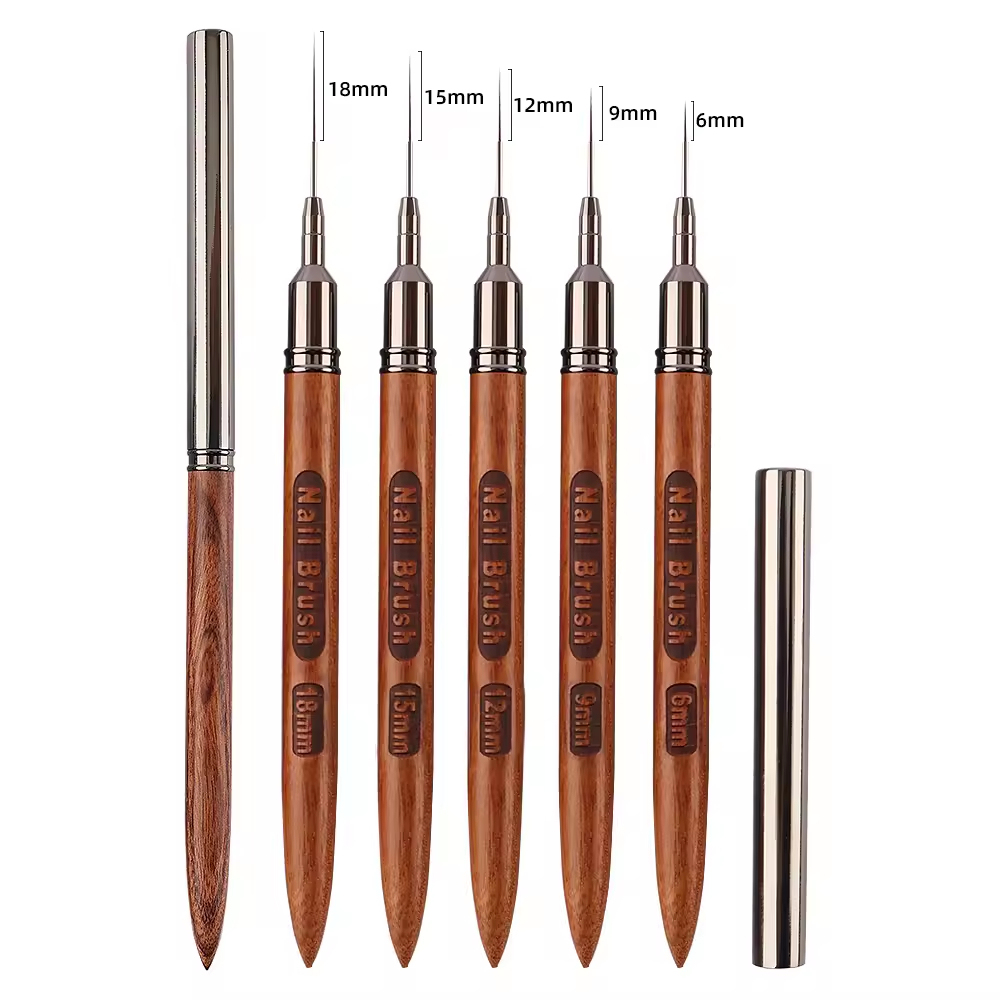 Wood Handle Nail Liner Brush